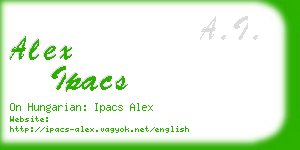 alex ipacs business card